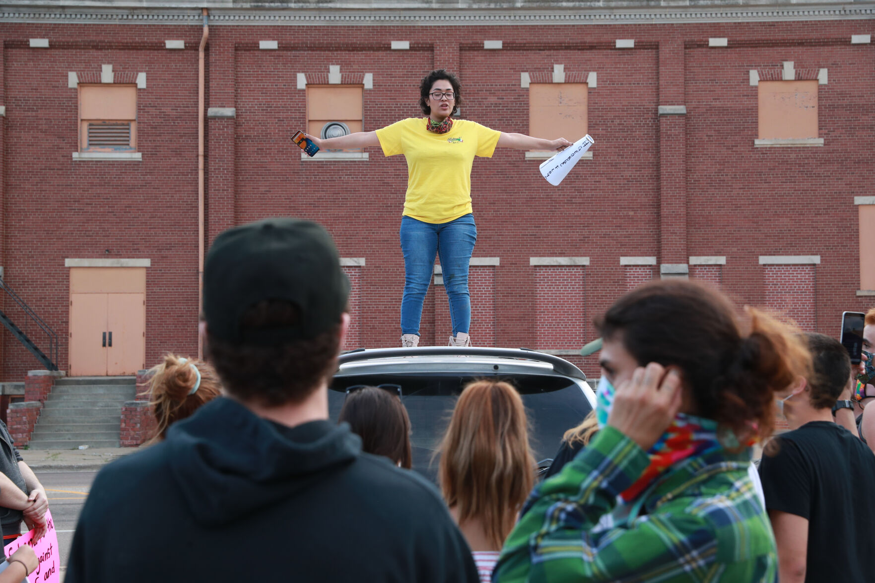 Tuesday night protests in Grand Island